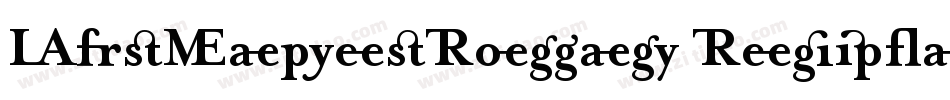MrsEavesRoman Regular字体转换